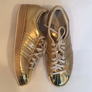 Adidas Originals Superstar 80’s Gold w/ Metal Toe
